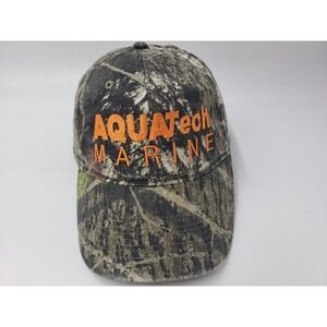 Aqua Tech Marine Camo Predator Adjustable Hat Cap Hunt Fish Dad Men Women Brown